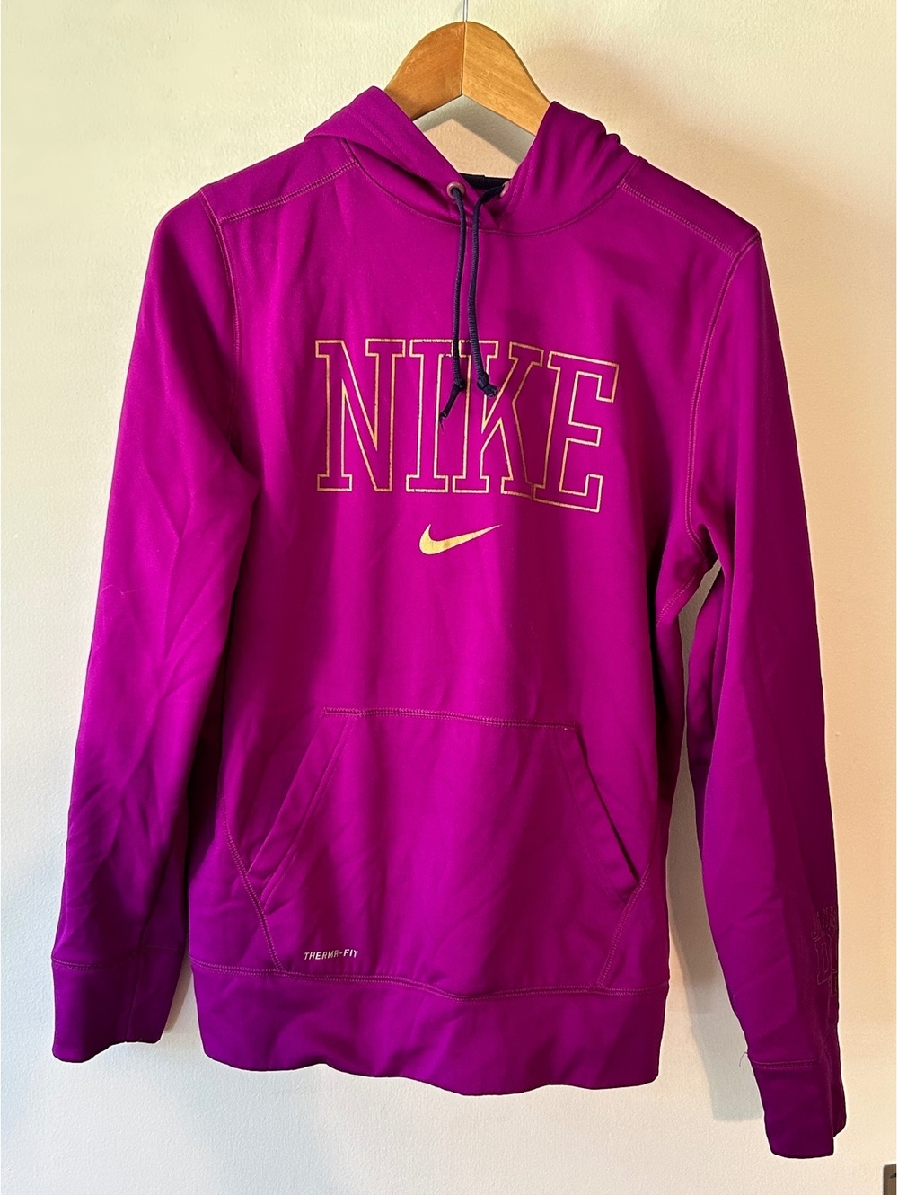Nike Therma-Fit Purple Hoodie Sweatshirt Size L-0032